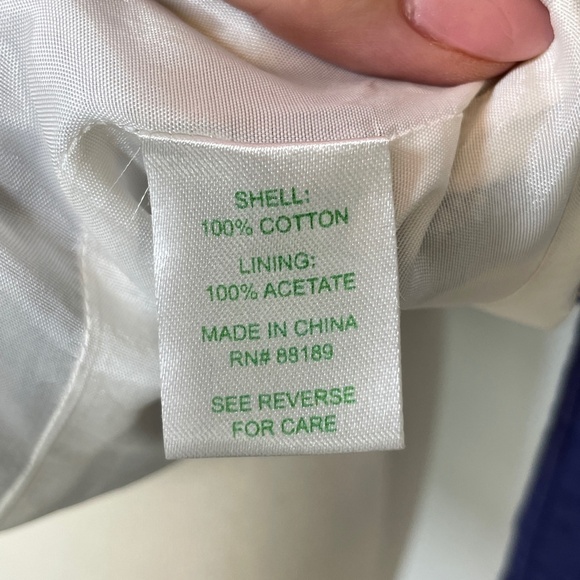 Lilly Pulitzer Cotton Blue/Pink/White Classic Floral Shift Dress Size 2 - Picture 12 of 14